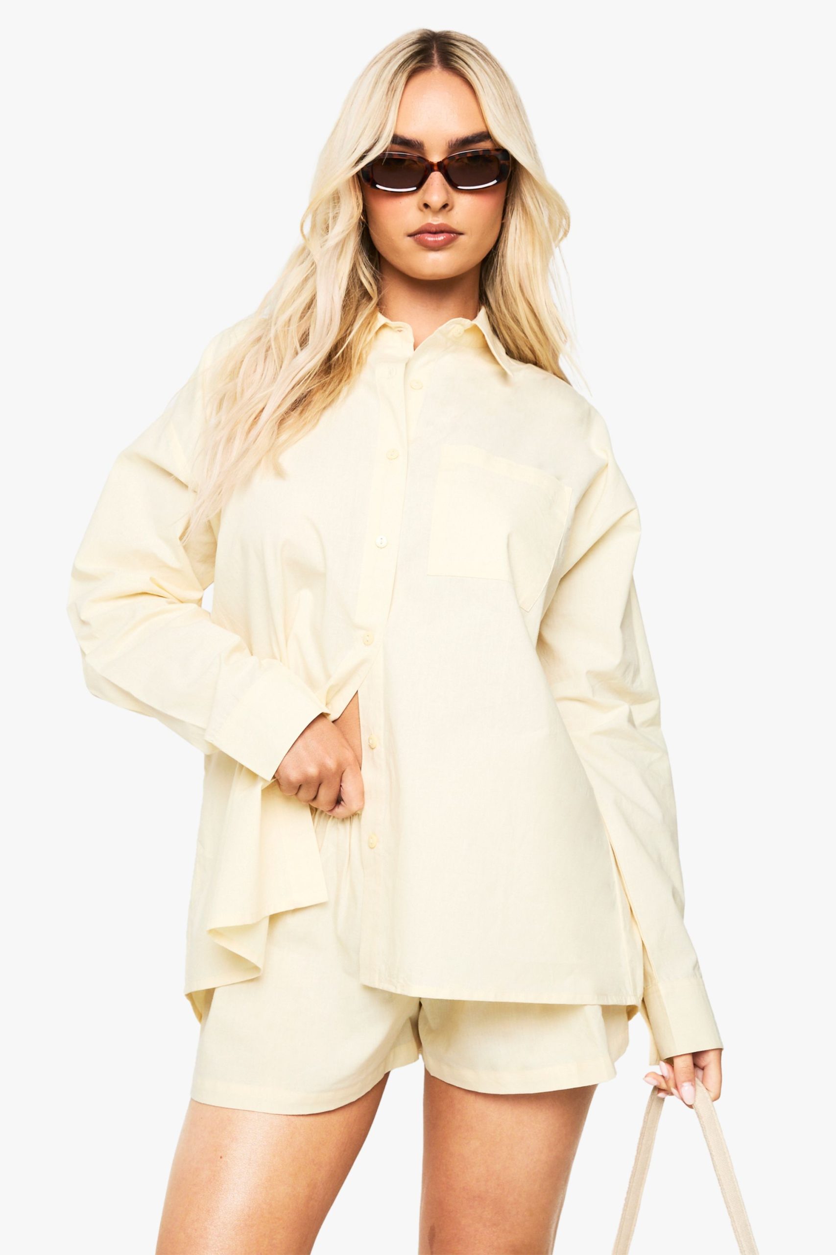 Cotton Poplin Oversized Shirt
