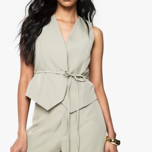 Belted Fitted Waistcoat
