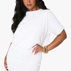 plus cotton blouson t-shirt dress