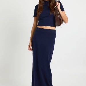 Short Sleeve Knit Rib Top