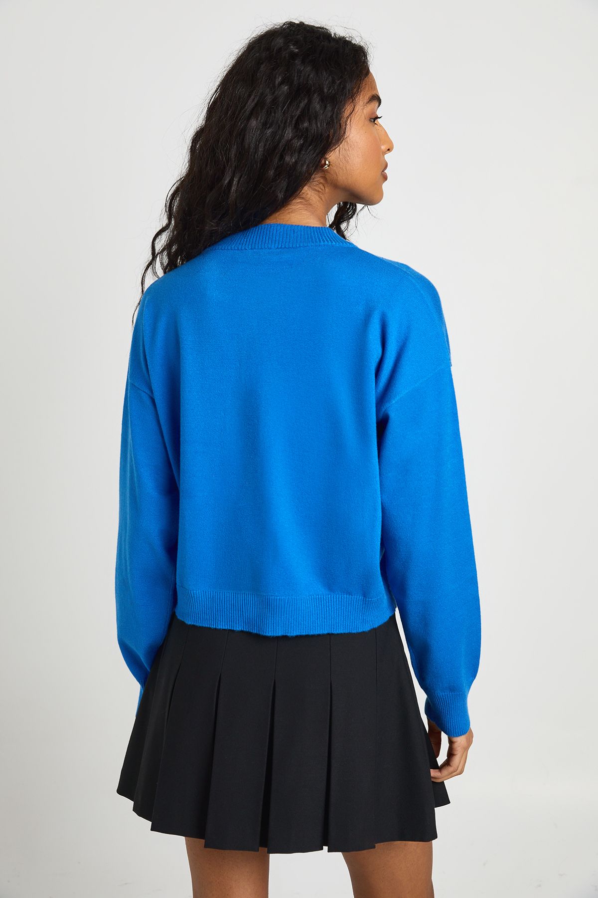 Rib Knit Button Cardigan - Image 2