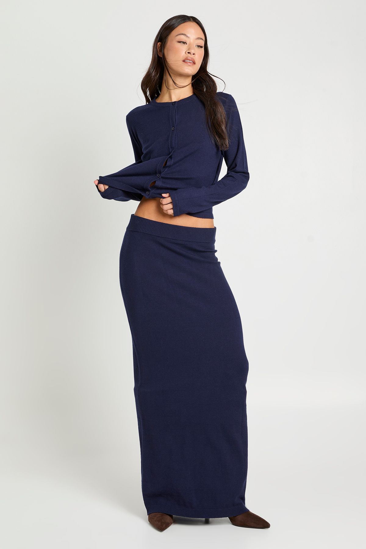 Tall Rib Knit Maxi Skirt - Image 4