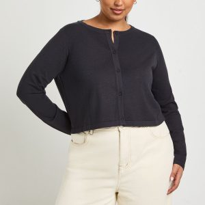 Plus Long Sleeve Knit Rib Top