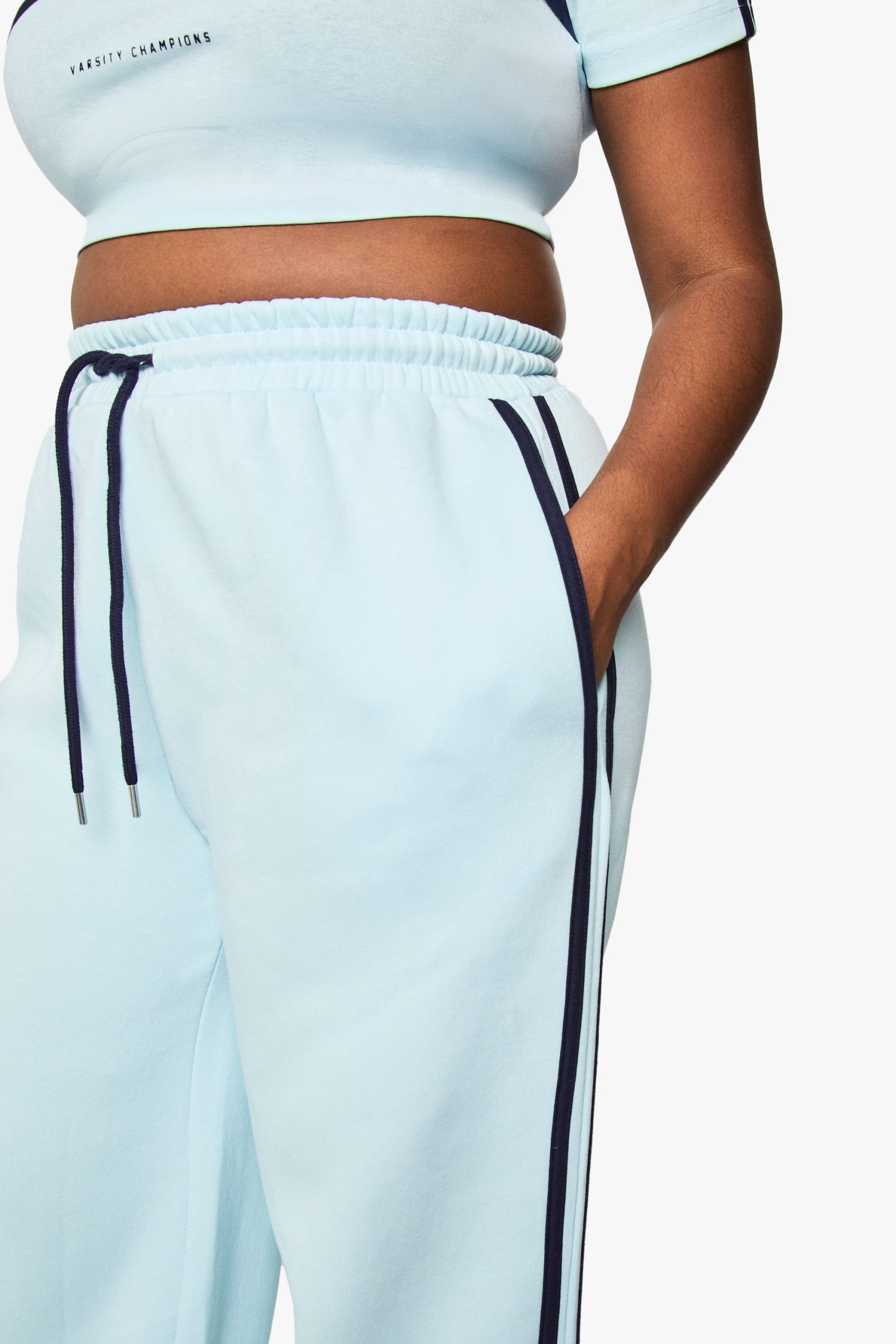 Plus Side Stripe Wide Leg Jogger - Image 4