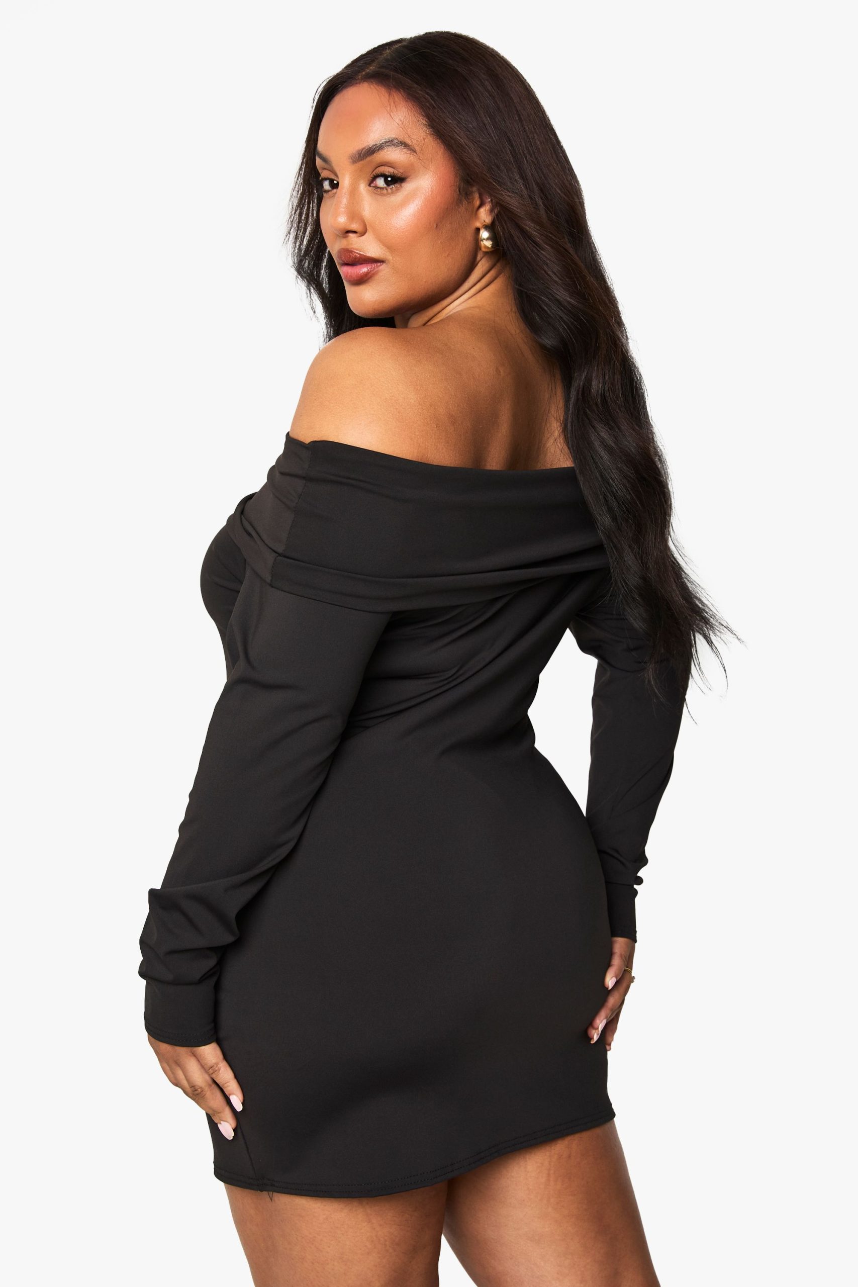 Plus sculpt bardot mini dress - Image 2