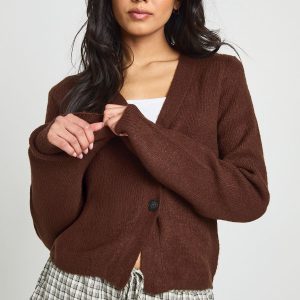 Asymmetric Knit Cardigan