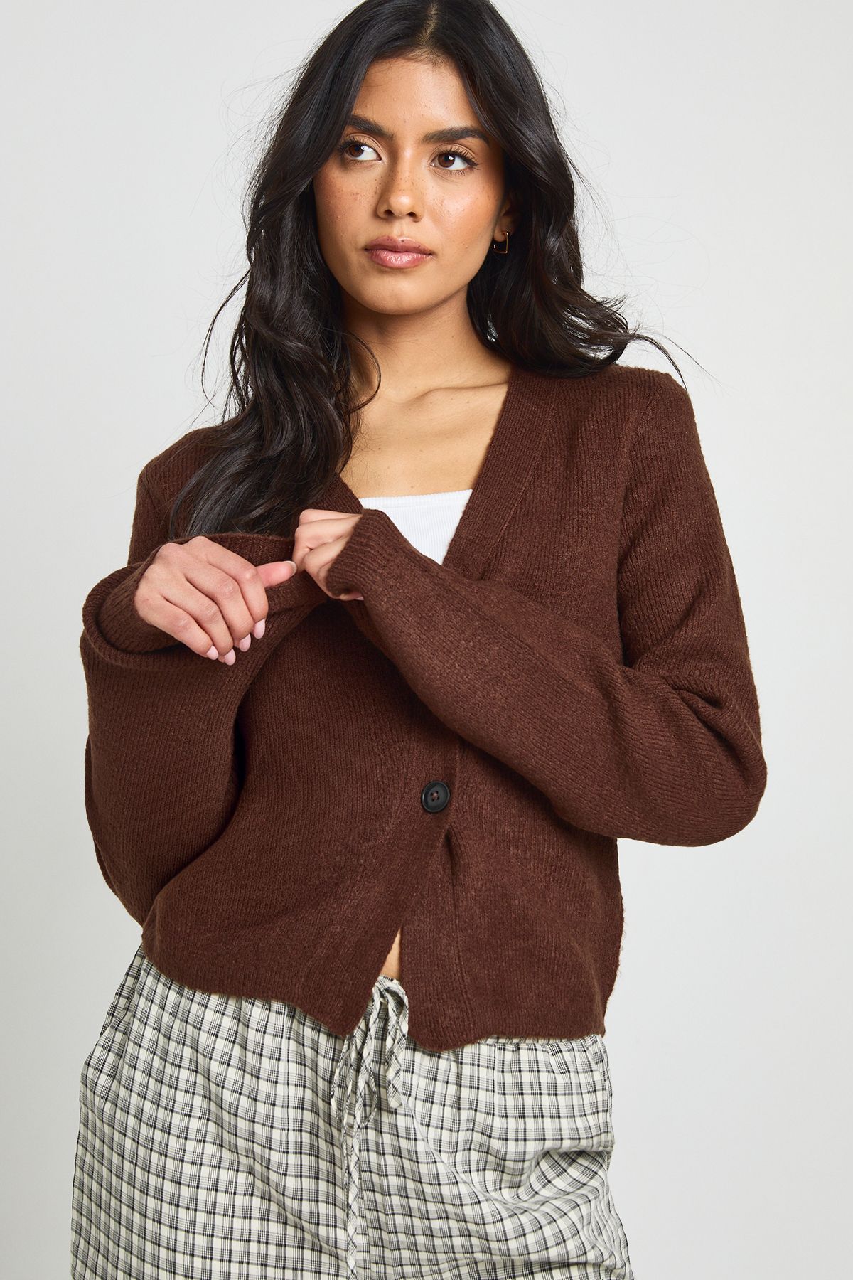 Asymmetric Knit Cardigan