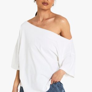 Off The Shoulder Oversized T-Shirt
