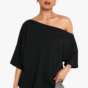 Off The Shoulder Oversized T-Shirt