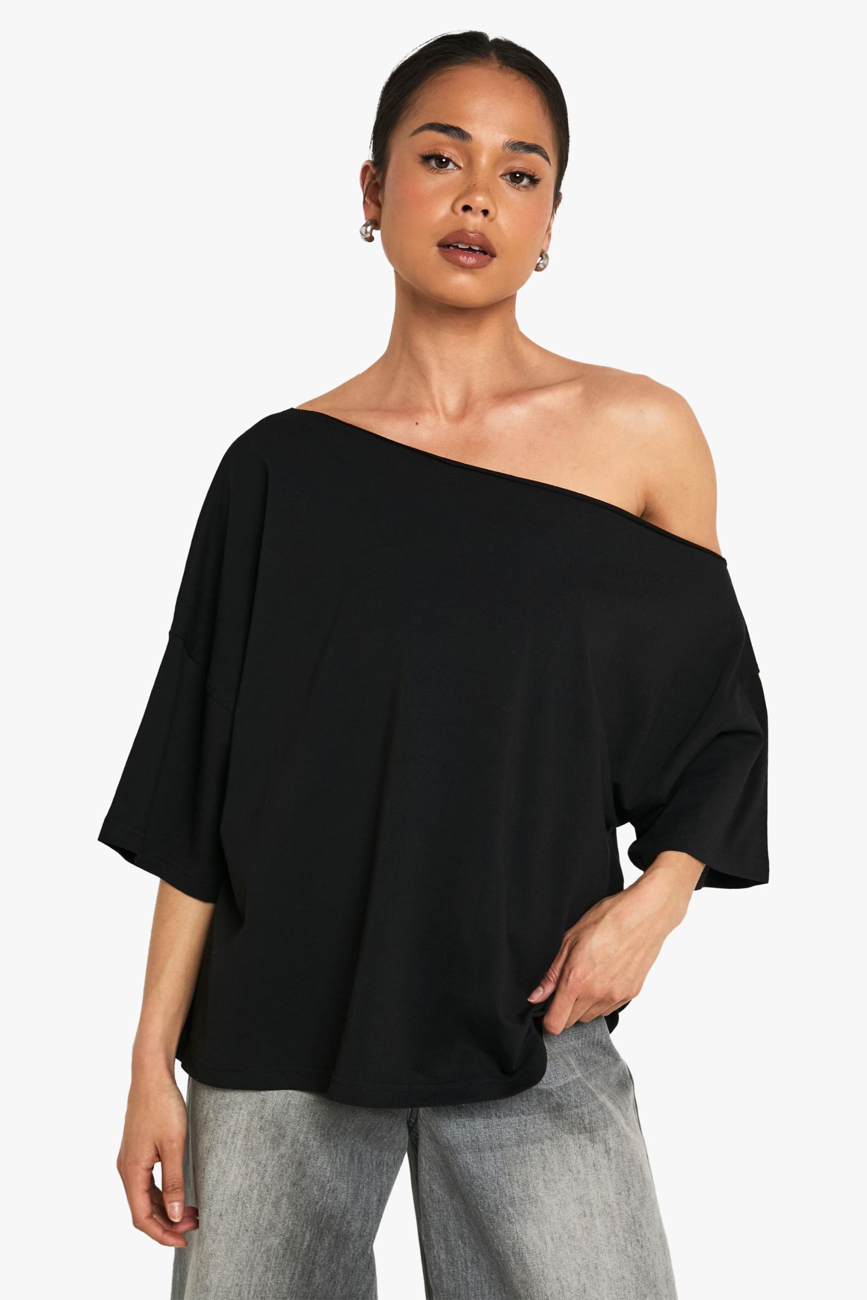 Off The Shoulder Oversized T-Shirt