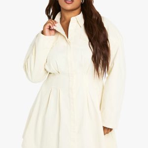 Plus Twill Skater Dress