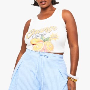 Plus Stripe Pleated Flippy Short