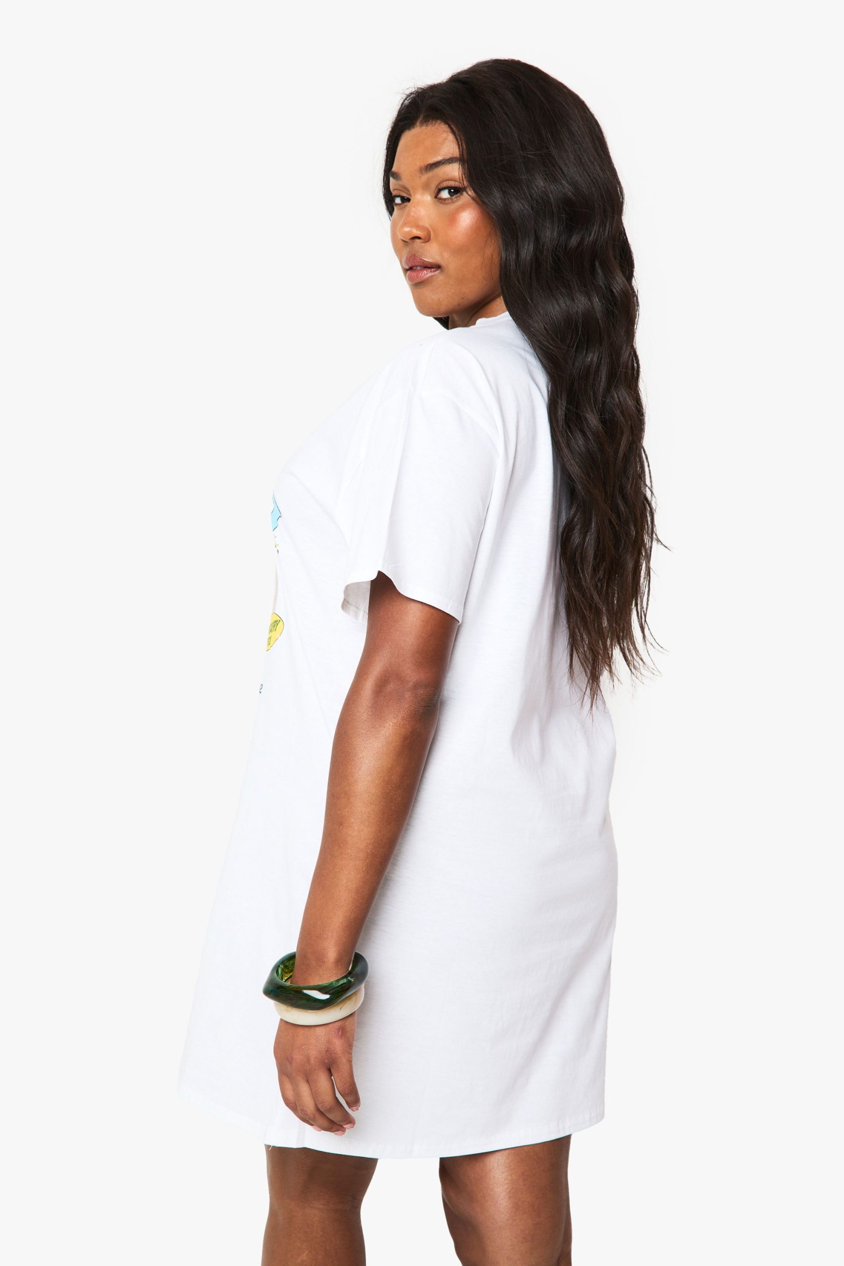 Plus Saint Tropez Oversized T-Shirt Dress - Image 2