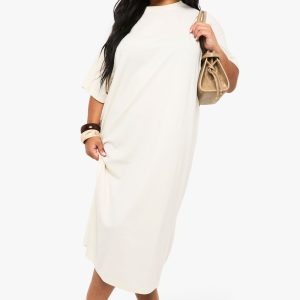 Plus Oversized Midi T-Shirt Dress
