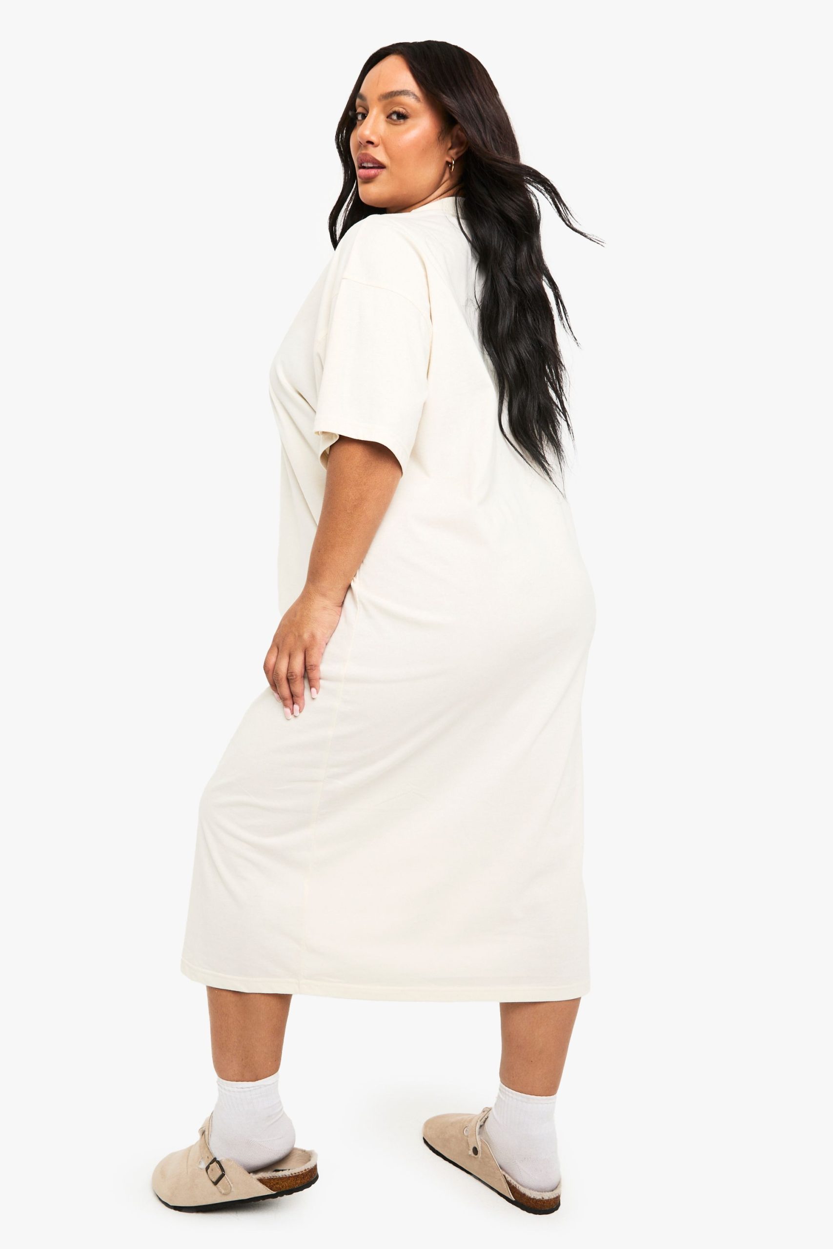 Plus Oversized Midi T-Shirt Dress - Image 2