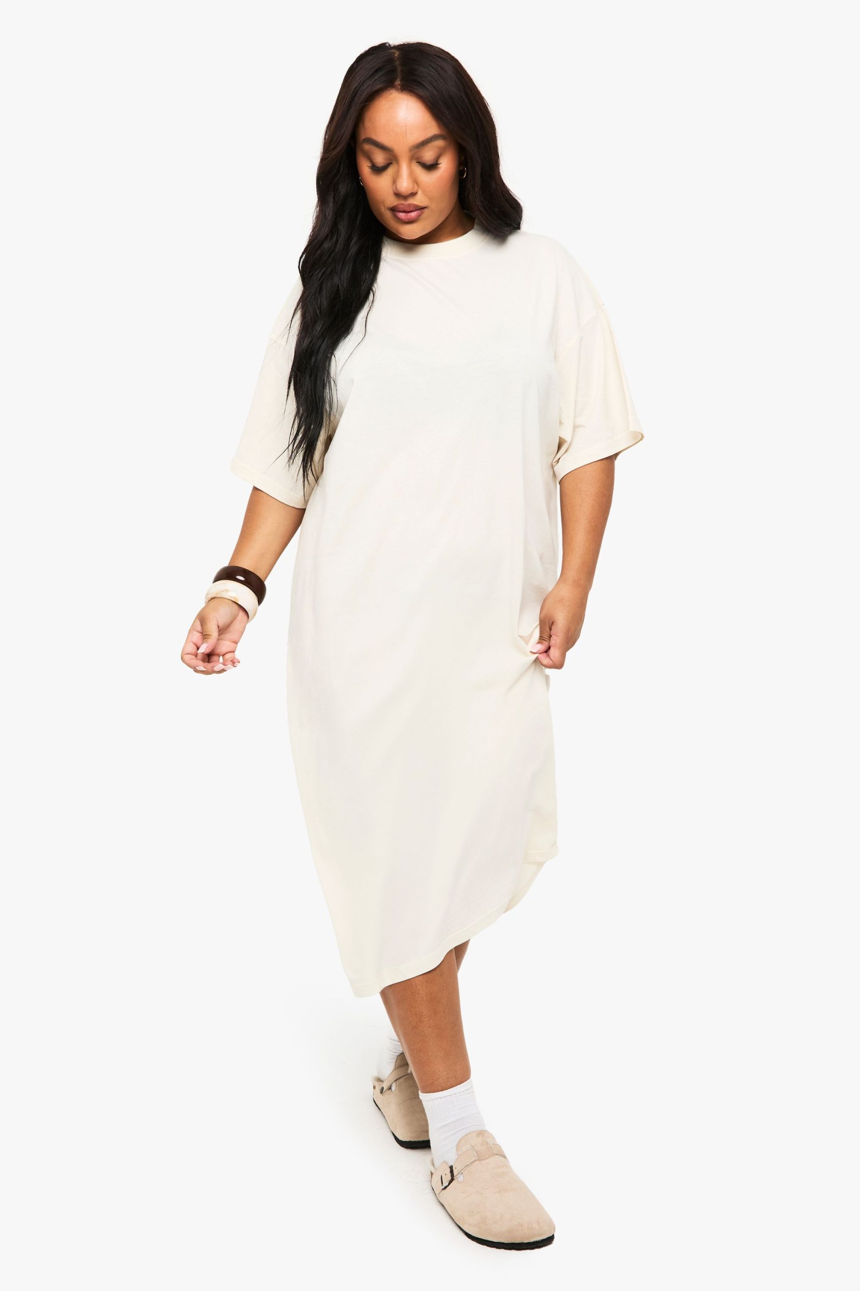Plus Oversized Midi T-Shirt Dress - Image 3