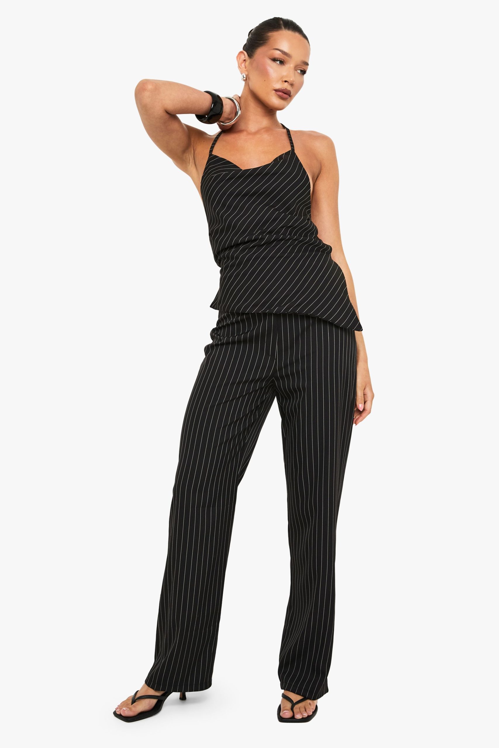 Woven Striped Halter Co-Ord - Image 3