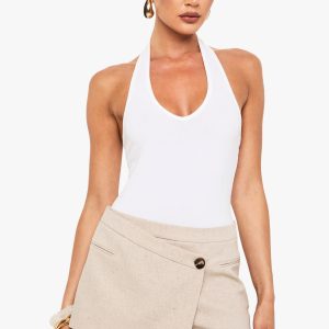 Resin Button Tailored Skort