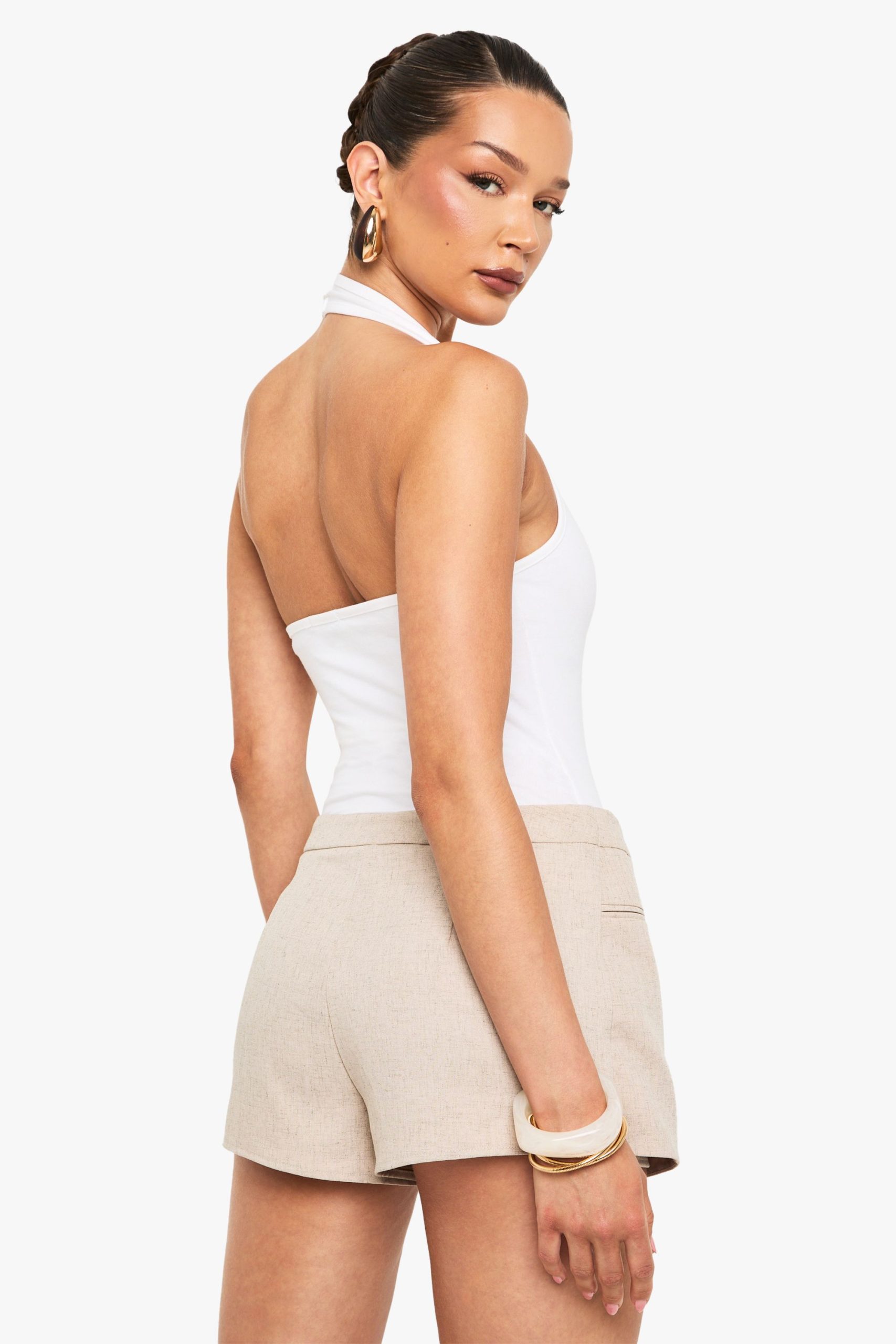 Resin Button Tailored Skort - Image 2