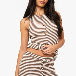 HEAVY STRIPE  FLIPPY SHORT