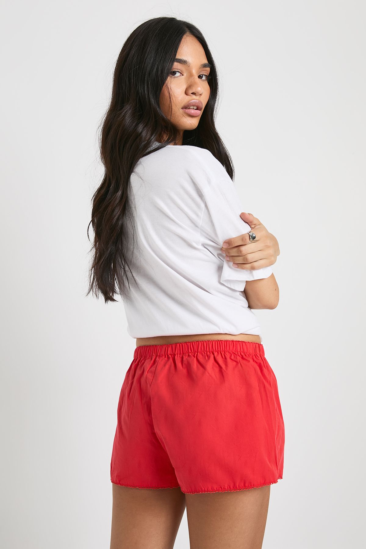 Button Detail Shorts - Image 2