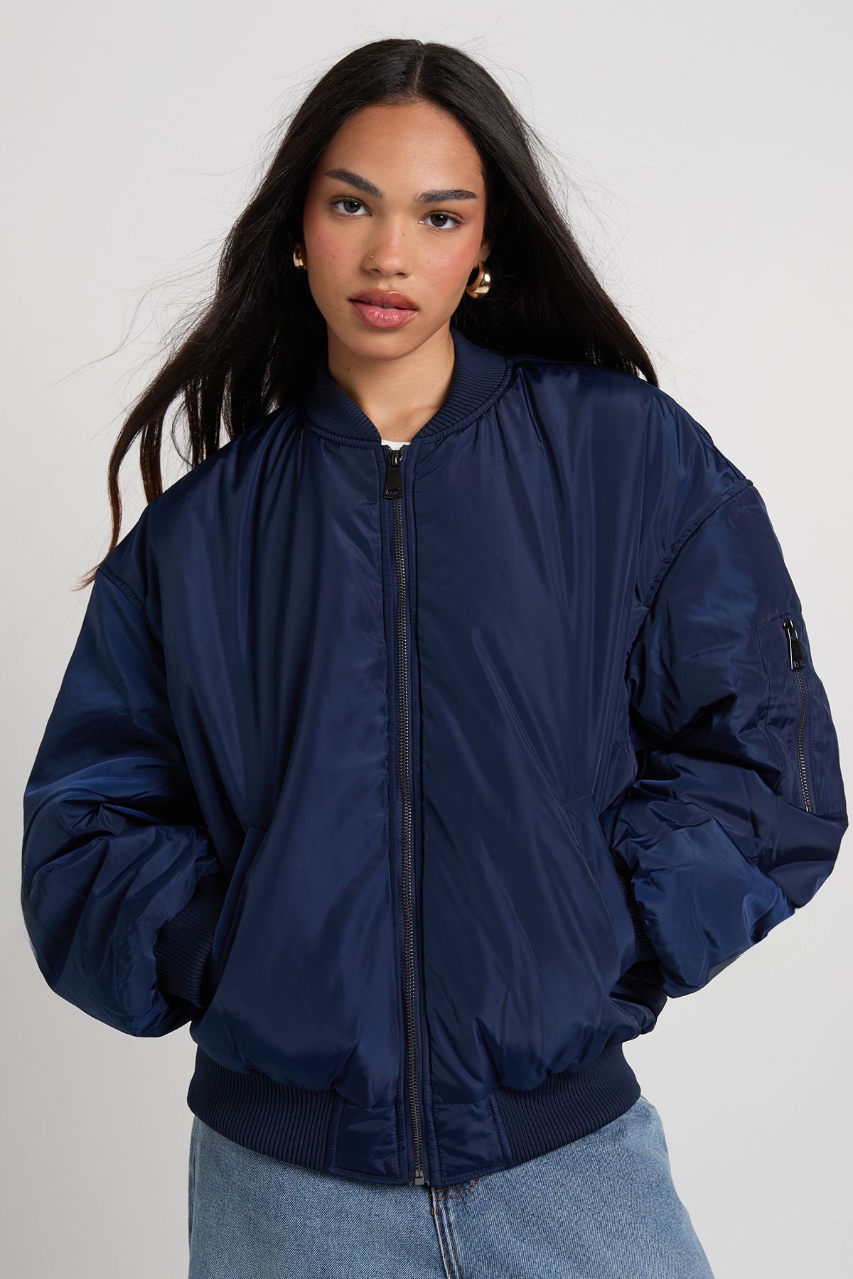 Oversized Bomber Jacket - Image 3