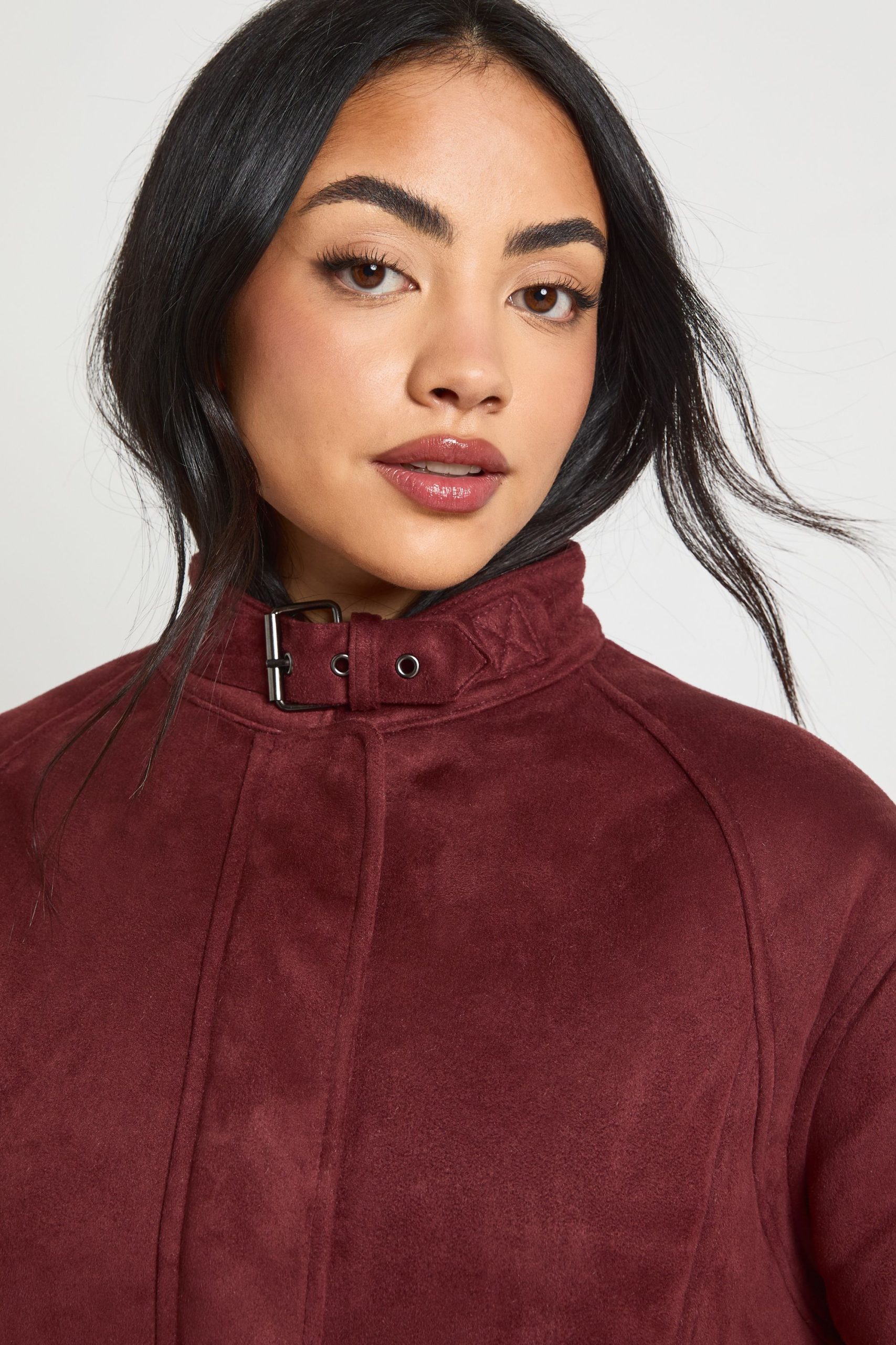 Faux Suede Aviator Jacket - Image 4