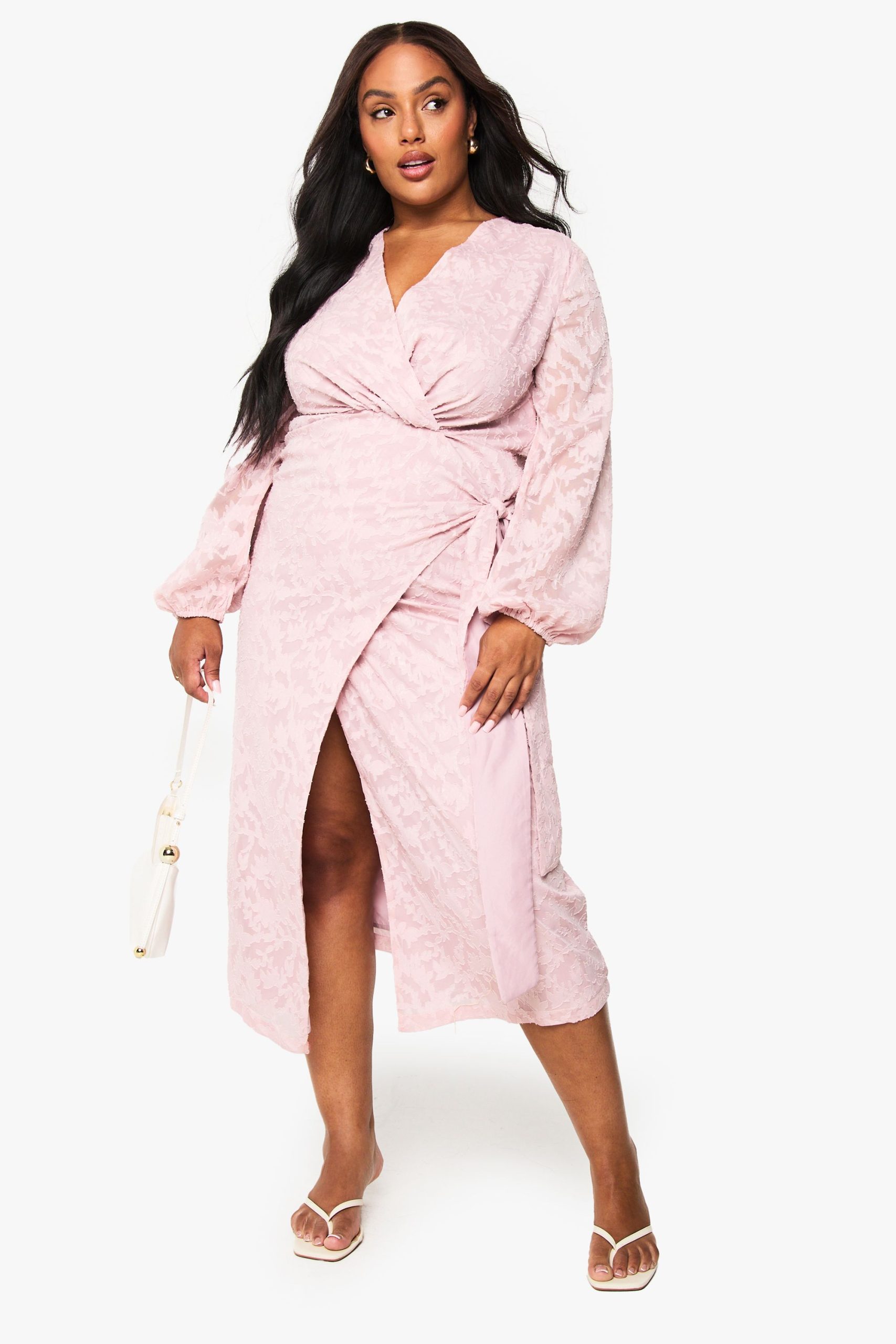 Plus Devore Midaxi Dress