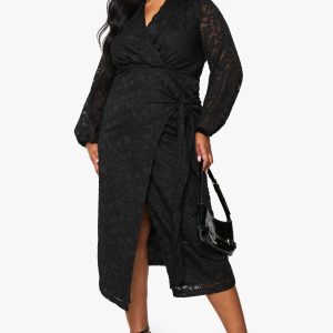 Plus Devore Midaxi Dress
