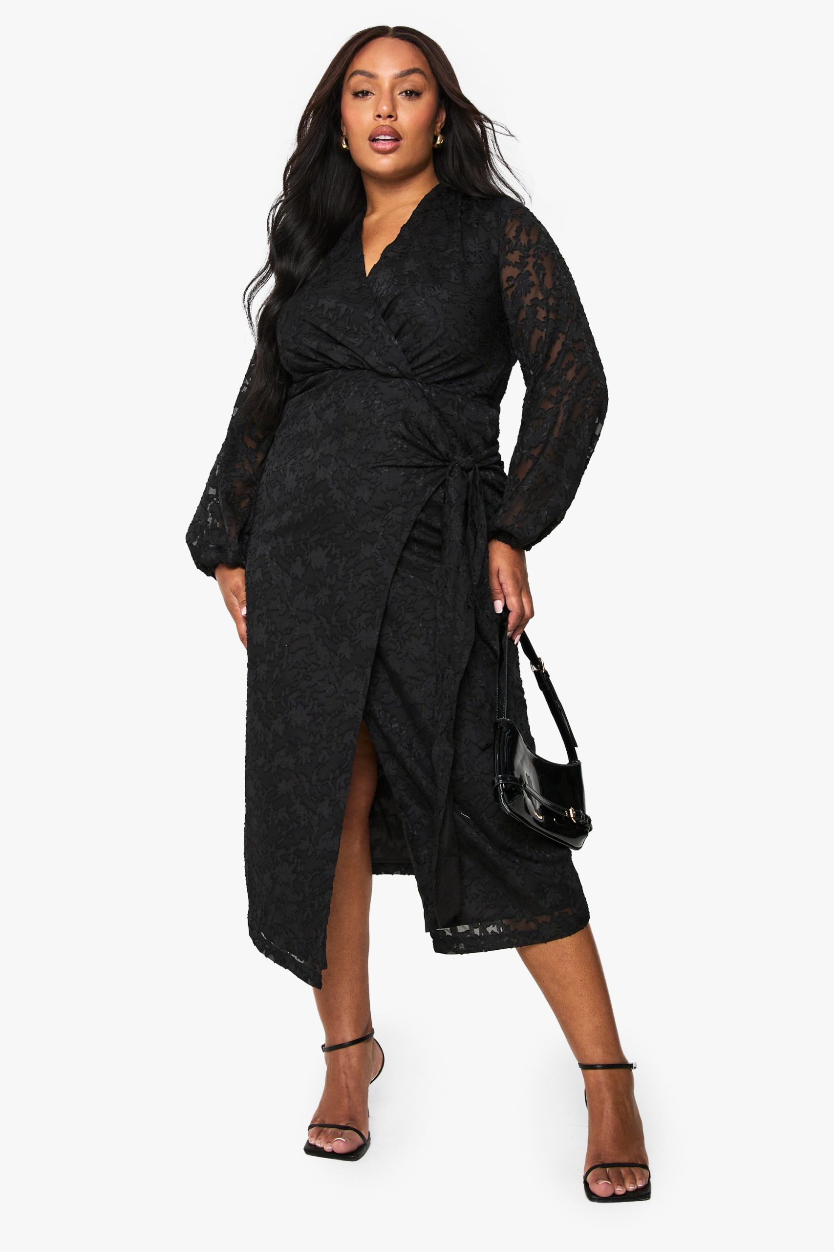 Plus Devore Midaxi Dress