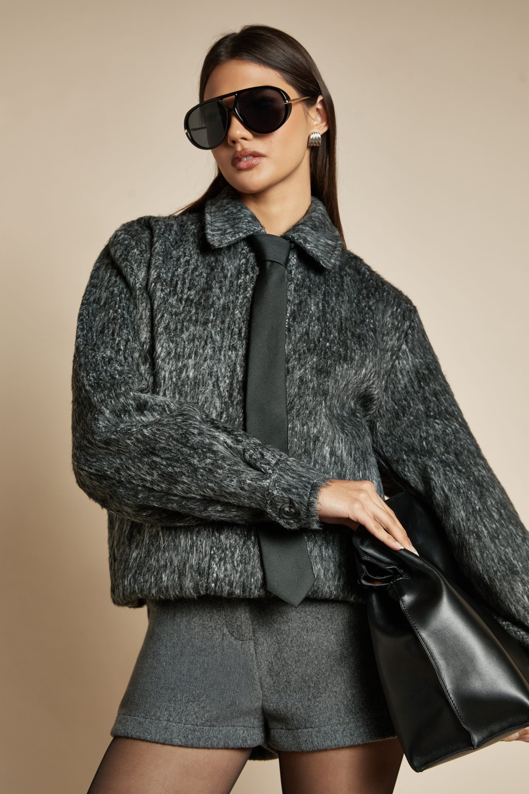 Premium Wool Blend Bomber Jacket - Image 2