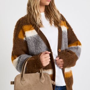 Faux Suede Bowling Grab Bag