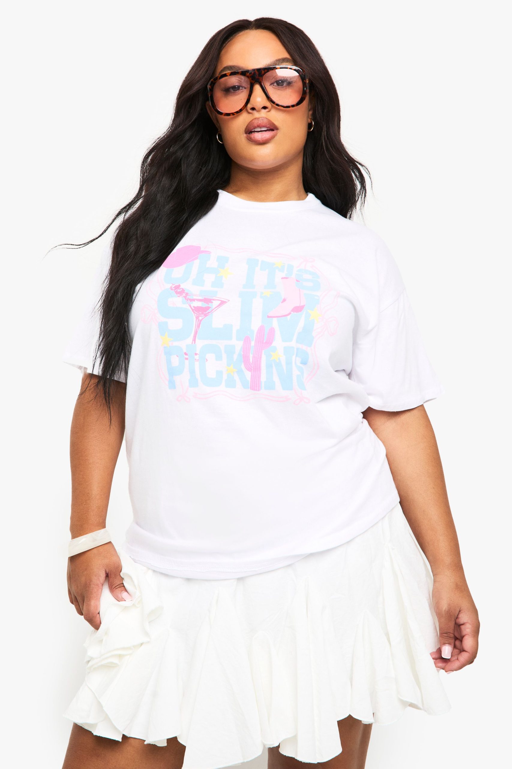 Plus Slim Pickins Oversized T-Shirt - Image 3