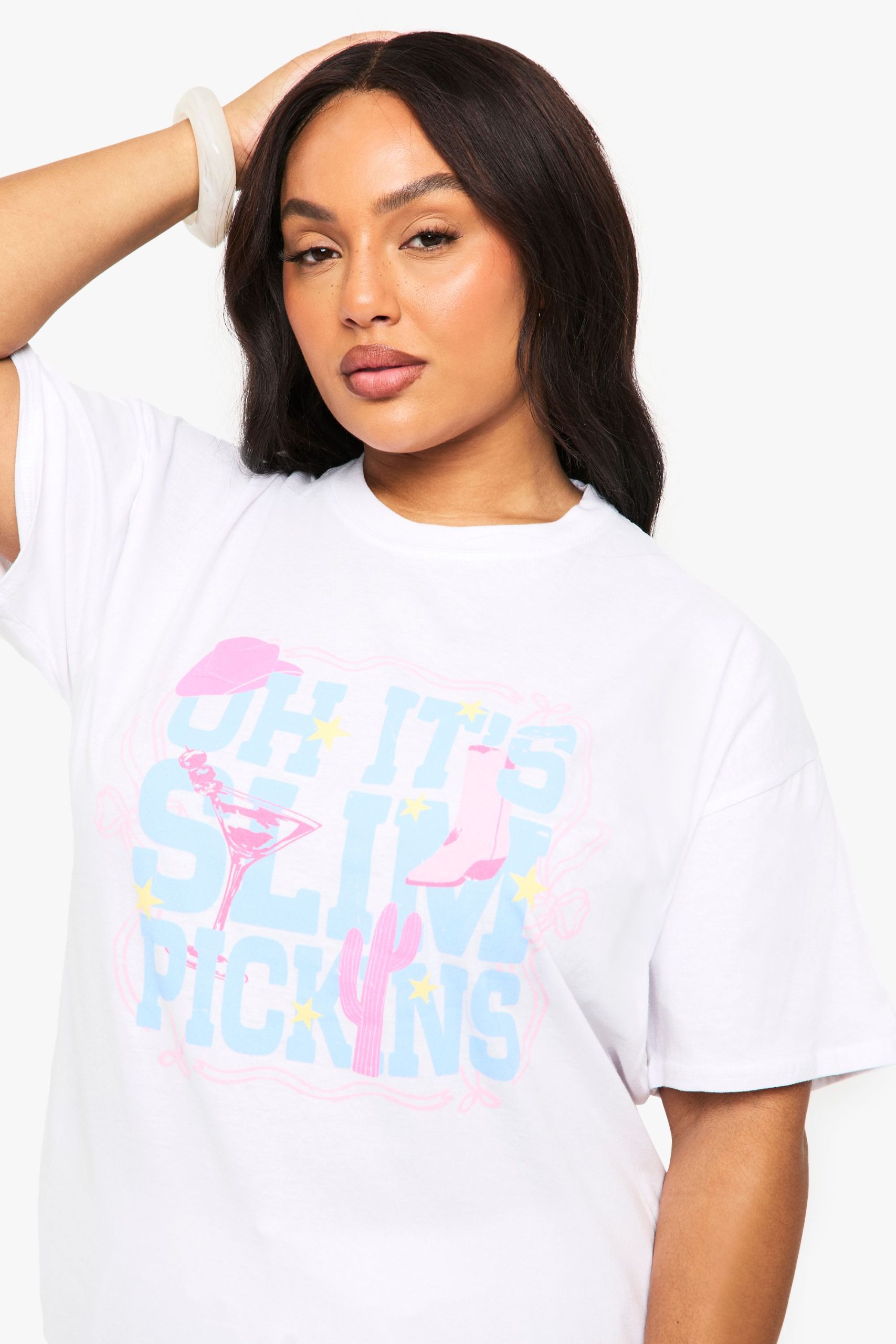 Plus Slim Pickins Oversized T-Shirt - Image 4