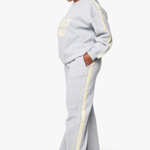 Plus Side Stripe Wide Leg Joggers