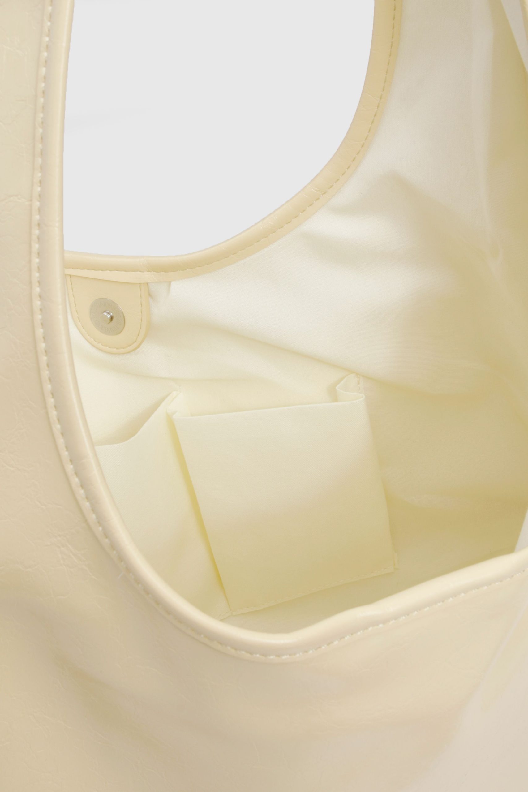 Leather Look Slouchy Tote Bag - Image 4