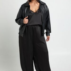 Plus Textured Oversized Bomber Jacket