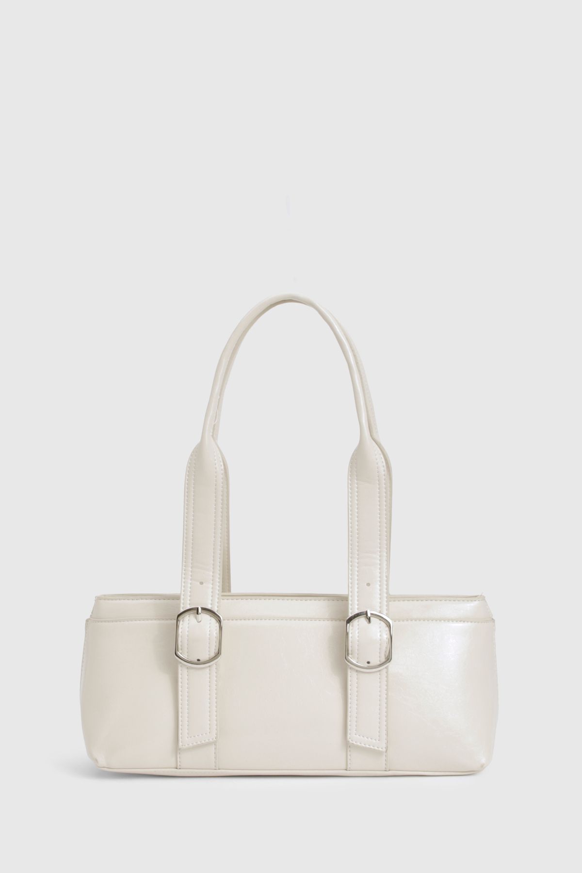 Double Buckle Detail Bowling bag - Image 2