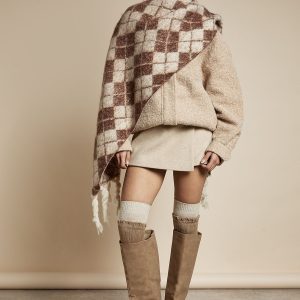 Boucle Wool Look Bomber Jacket