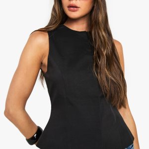 Concealed Button Tailored Waistcoat