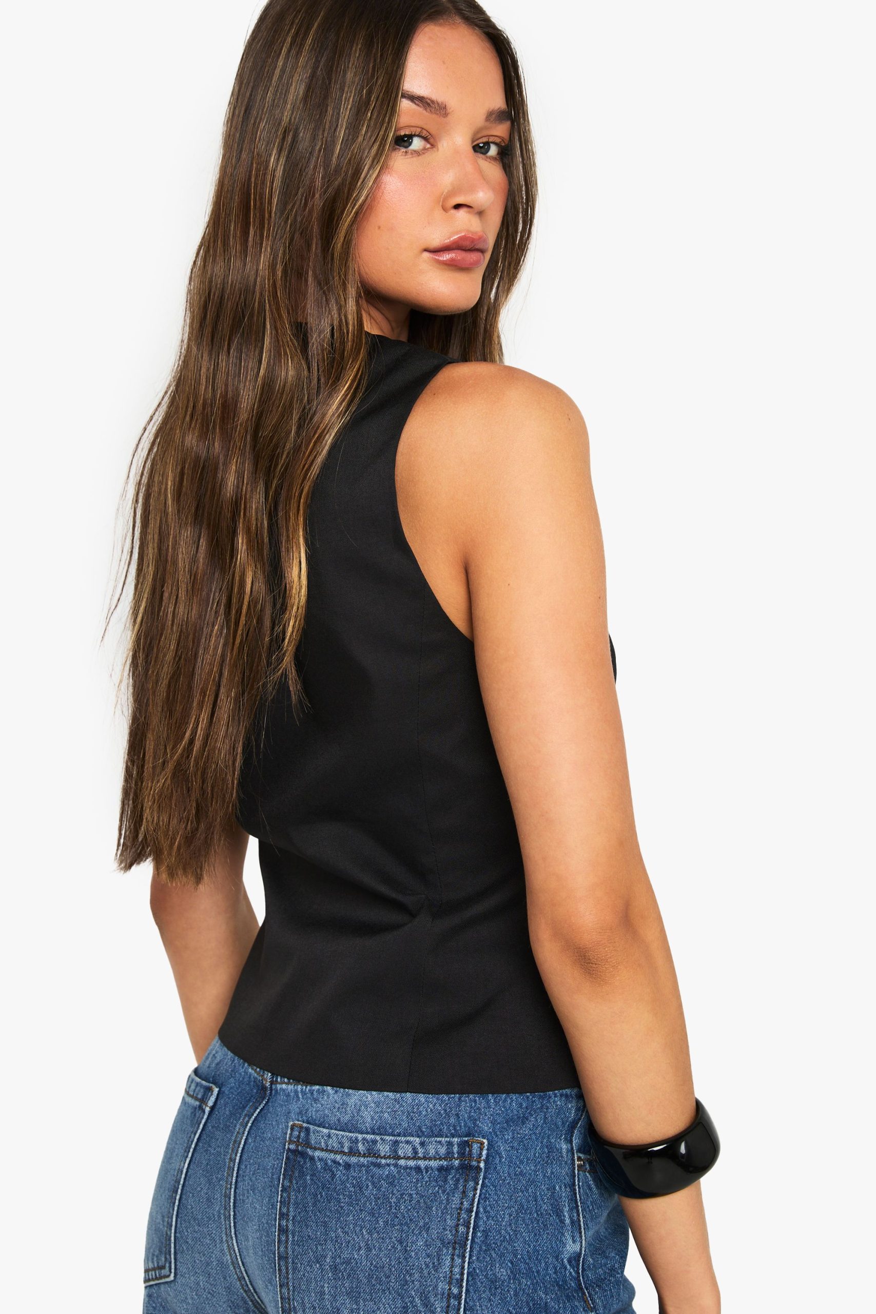 Concealed Button Tailored Waistcoat - Image 2
