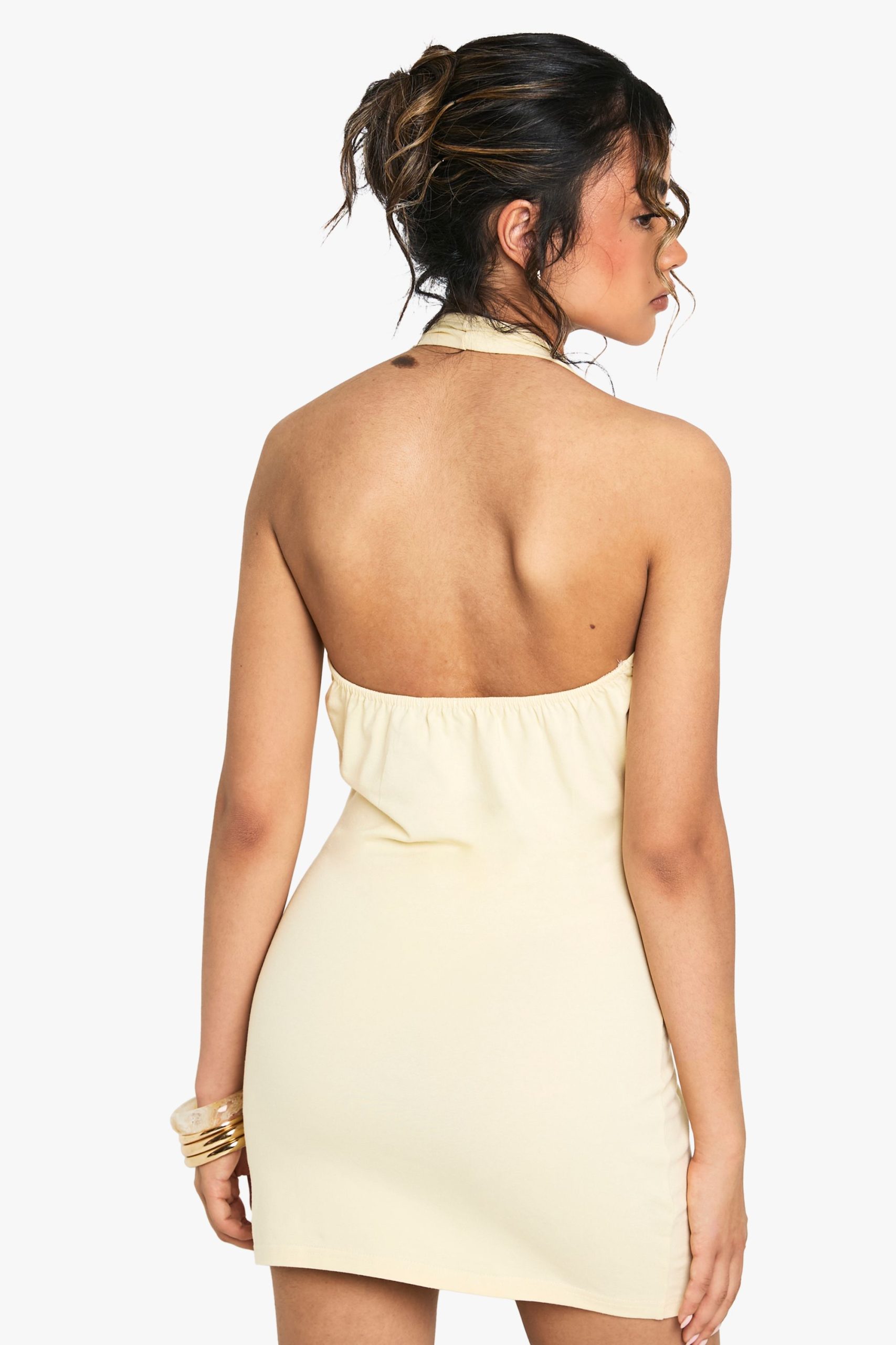 Halterneck Mini Dress - Image 2