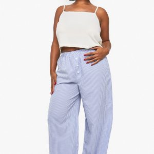 Pointelle Vest and Wide Leg Trouser PJ Set