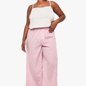 Pointelle Vest and Wide Leg Trouser PJ Set