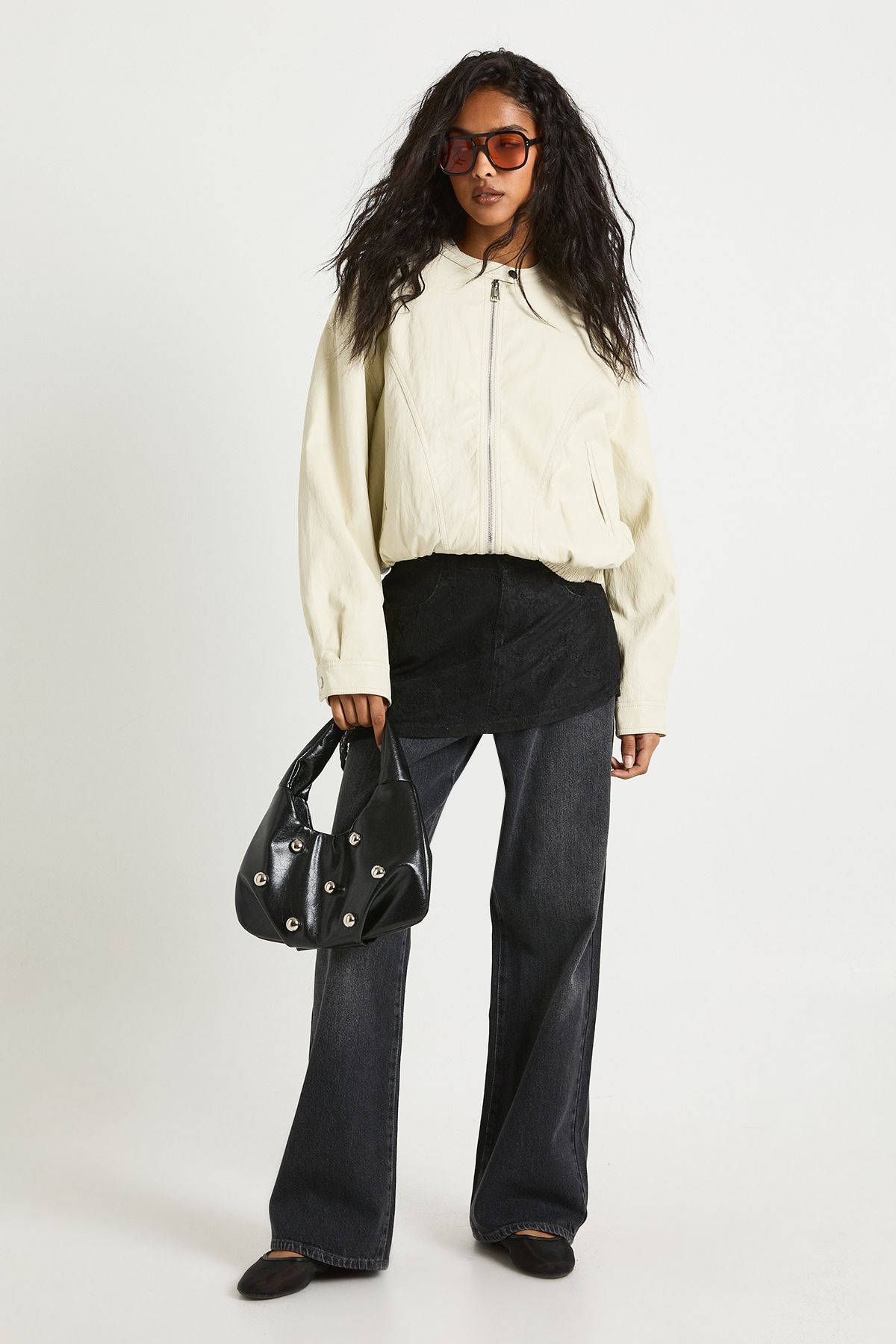 Soft Faux Leather Moto Jacket - Image 3