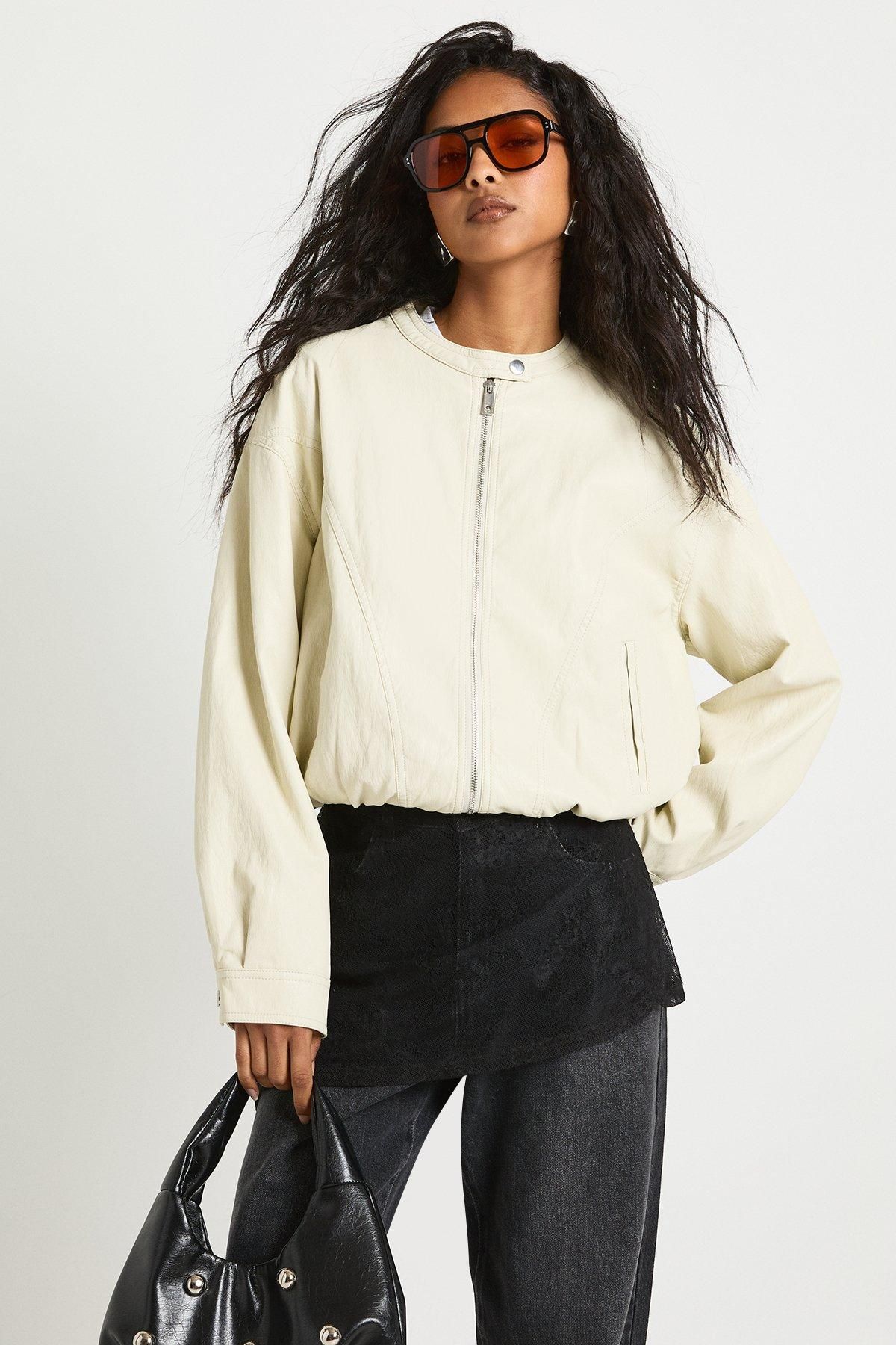 Soft Faux Leather Moto Jacket - Image 6
