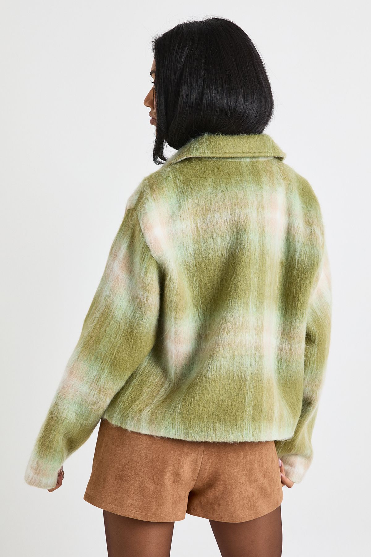 Wool Look Check Jacket - Image 2