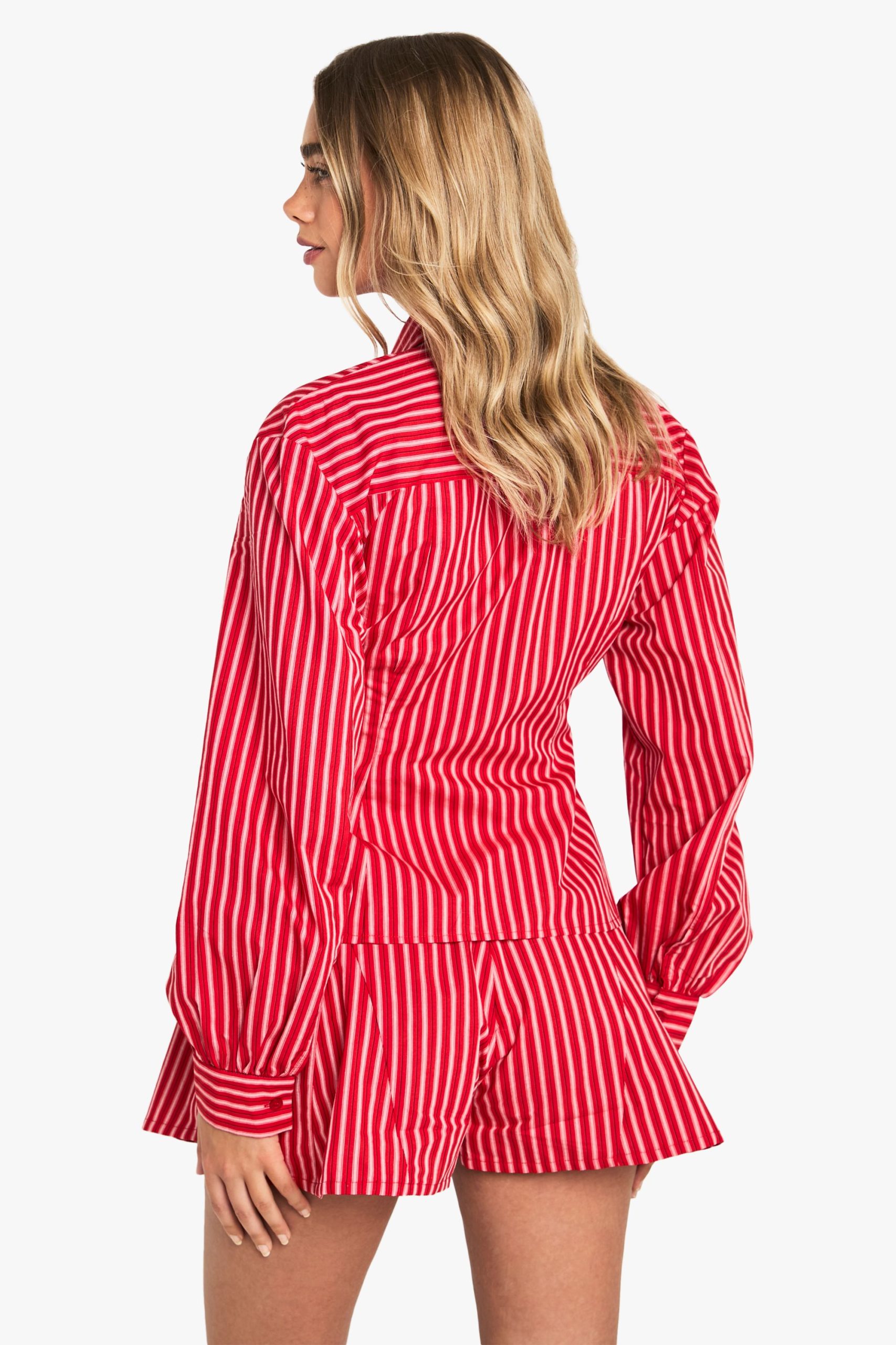 Stripe Pleated Flippy Short - Image 2