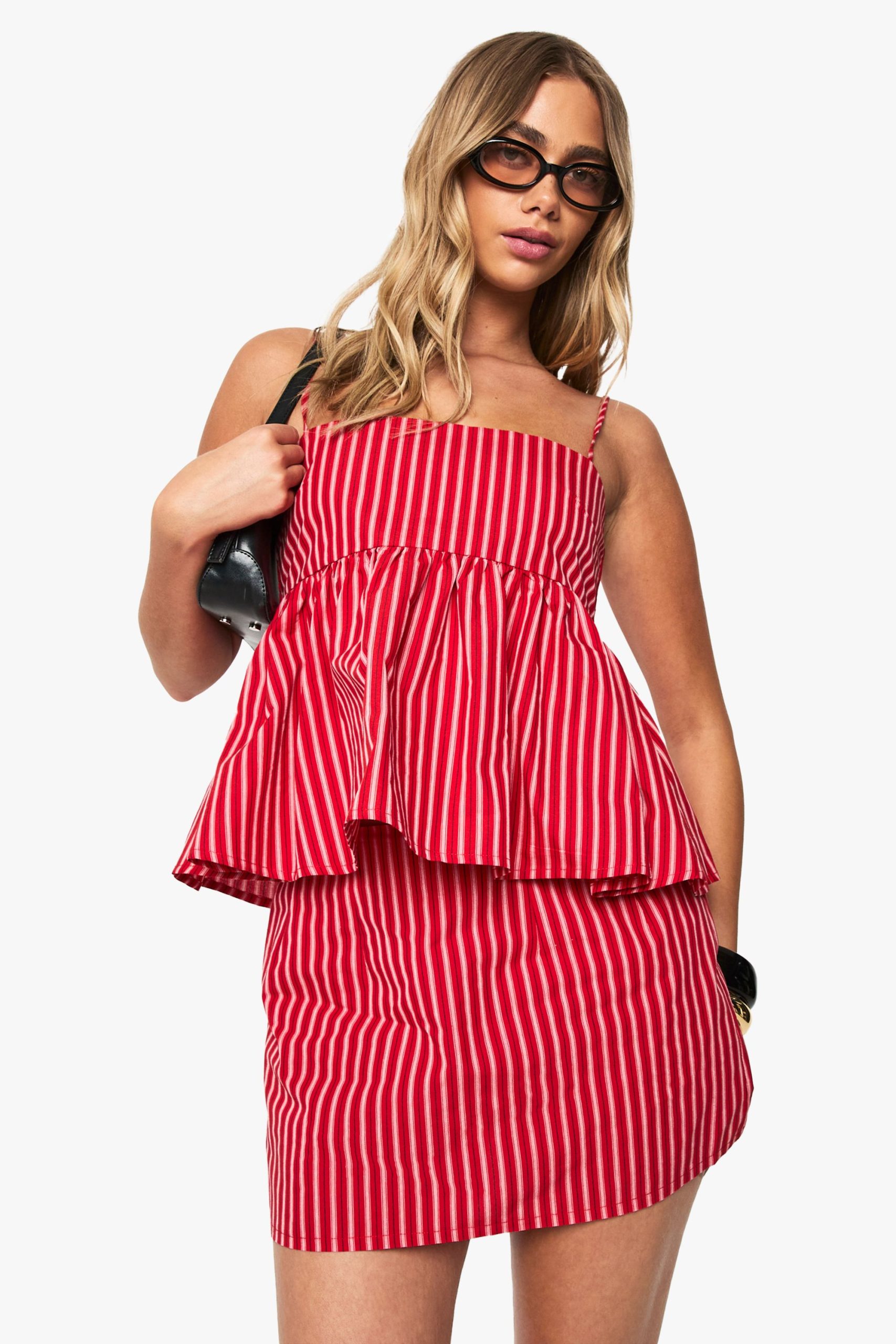 Stripe Mini Skirt