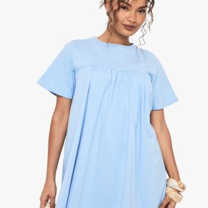 Ruched Smock T-Shirt Dress